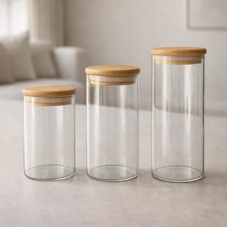 3x met dop vaas cilinder candelus